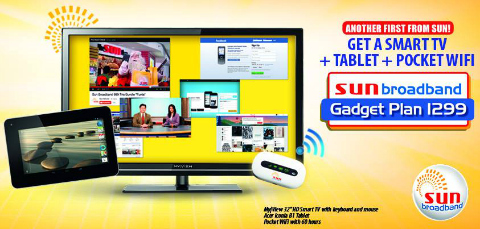 sun broadband smart tv