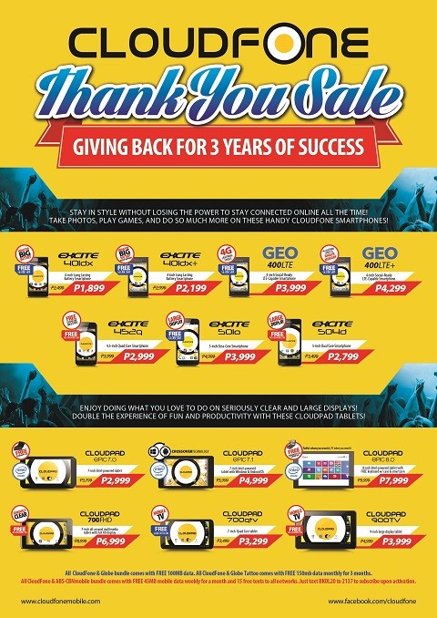 cloudfone thank you sale_2