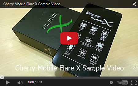 cm flare x sample video