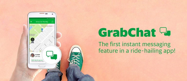grabchat • Grab intros GrabChat for faster messaging between driver and passenger
