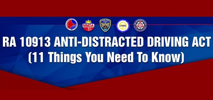 dotr RA 10913 3 • DOTr releases FAQ on Anti-Distracted Driving Act