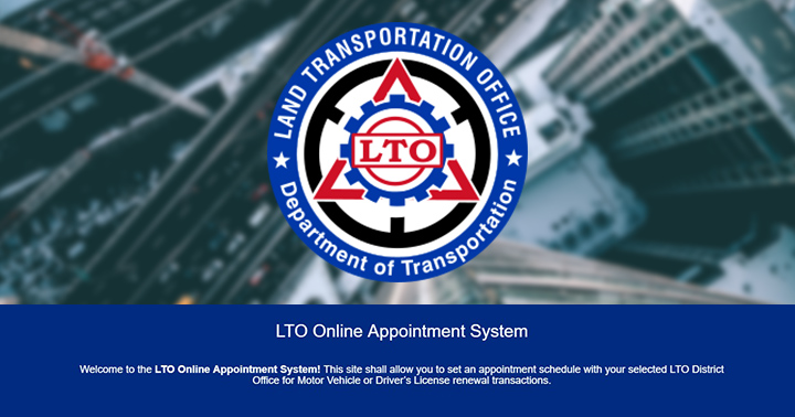 lto online appointment system • LTO driver's license, vehicle renewal appointments now available online
