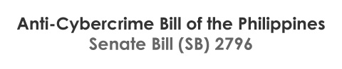 Anti Cybercrime Bill Philippines • Anti-Cybercrime Bill Gets Senate Approval