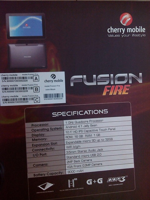 cherry mobile fusion fire