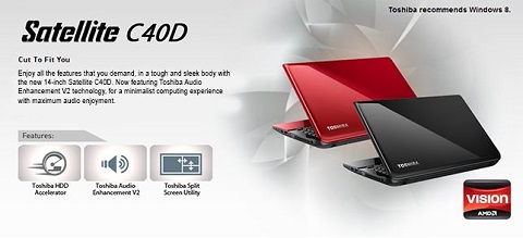 toshiba satellite c40d