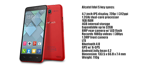 alcatel one touch idol s