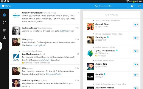 Twitter Ui • Twitter For Android Gets Tablet Ui