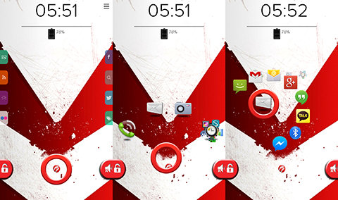 Flare HD lockscreen