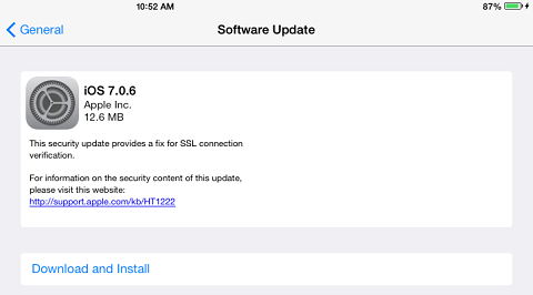 iOS update