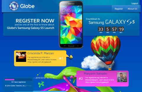 galaxy s5 globe