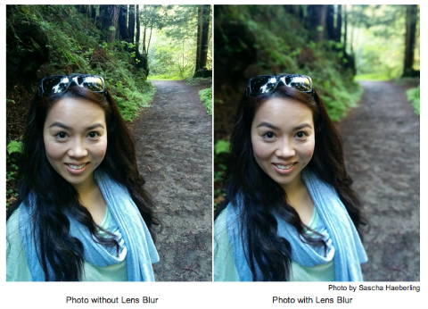google camera lens blur