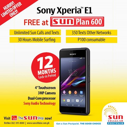xperia e1_sun cellular
