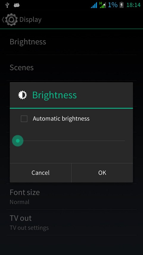 brightness android