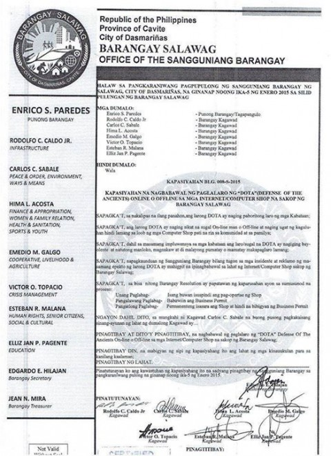 Barangay-in-Cavite-Bans-Playing-of-DOTA-in-Computer-Shops