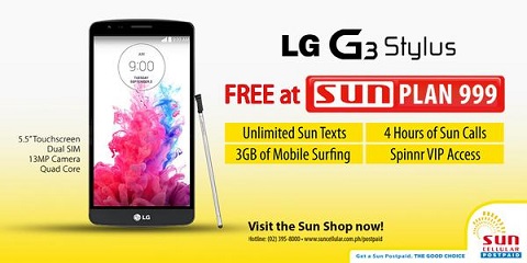 LG G3 Stylus Sun Cellular