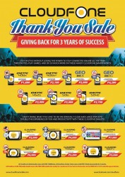 CloudFone holds Thank You Sale, gives discounts to select devices