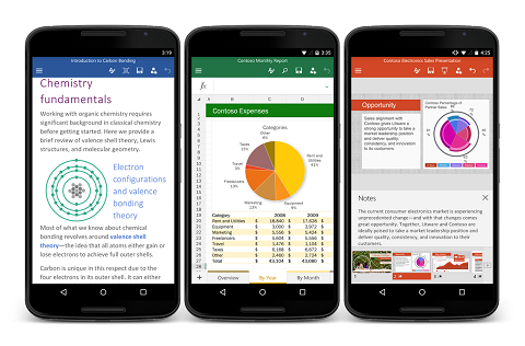 Office for Android Smartphone