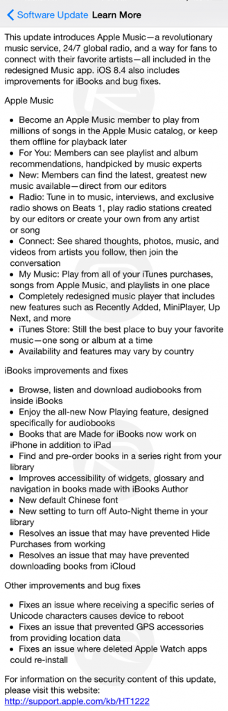 changelogs