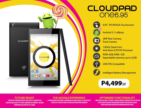 Cloudfone Cloudpad One 695 2 • Cloudfone Cloudpad One 6.95: Android 5.1 Slate For Under Php5K