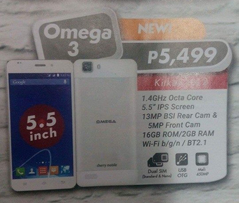 cherry mobile omega 3