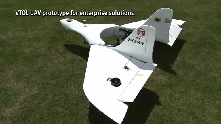 • Sony Drone 2 • Sony Shows Drone Prototype In Action