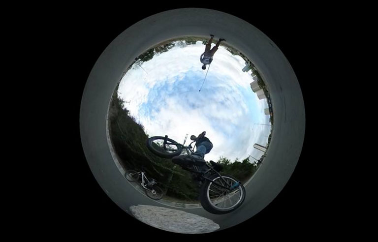Bike Shot • Ricoh Theta S 360-Degree Camera Review