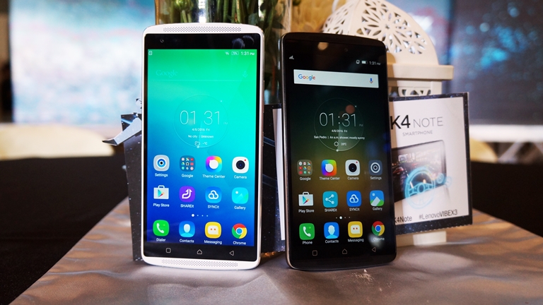 • Lenovo Vibe X3 And Vibe K4 Note Launches In Ph, Priced