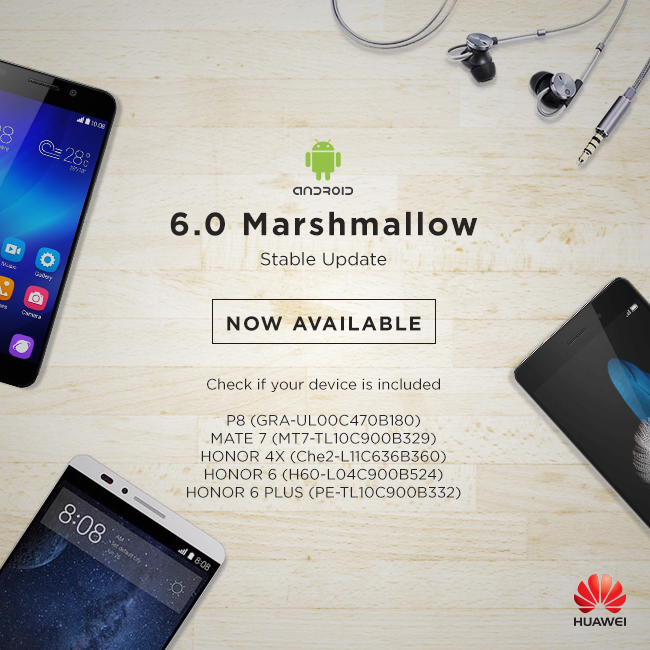 Huawei Marshmallow • Huawei Rolls Out Android Marshmallow Update For Select Devices In Ph