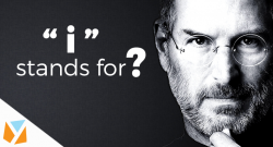 What does the 'i' stand for in iPhone and other Apple products?