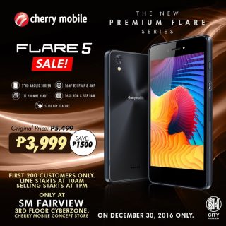 Cherry Mobile Flare 5 one-day sale happening on Dec. 30