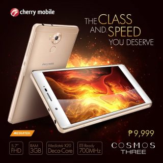 Cherry Mobile Cosmos Three now available for Php9,999