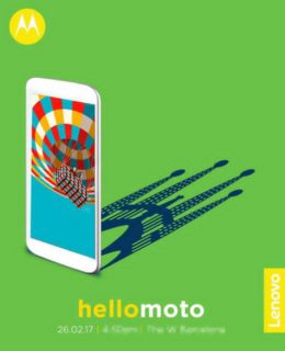 Motorola to announce a new smartphone at MWC 2017