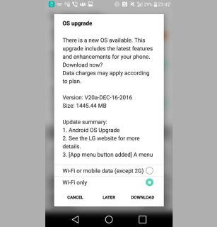 Android Nougat now available for the LG G5