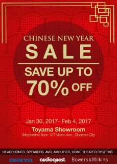 Toyama holds Chinese New Year Sale of audio products