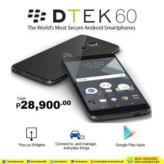 BlackBerry DTEK60 now available at MemoXpress