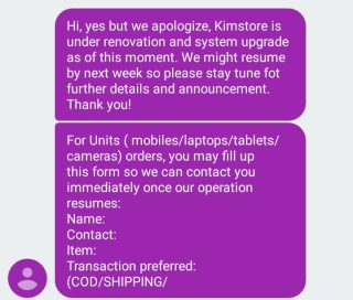 Kim Store's Official Statement: Under Renovation & System Upgrade