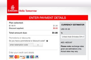 Emirates has cheapest in-flight WiFi at $1 per 500MB