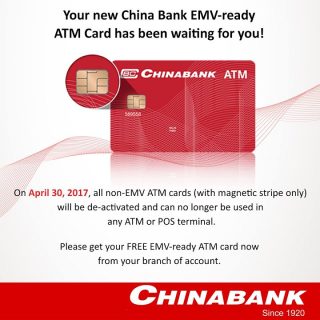 China Bank Non-EMV ATM cards to be deactivated on April 30