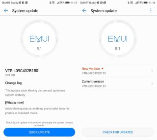 Huawei pushes B151 firmware update for P10 and P10 Plus