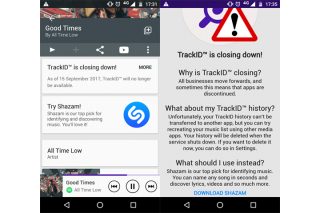 Sony's music recognition app TrackID is closing down
