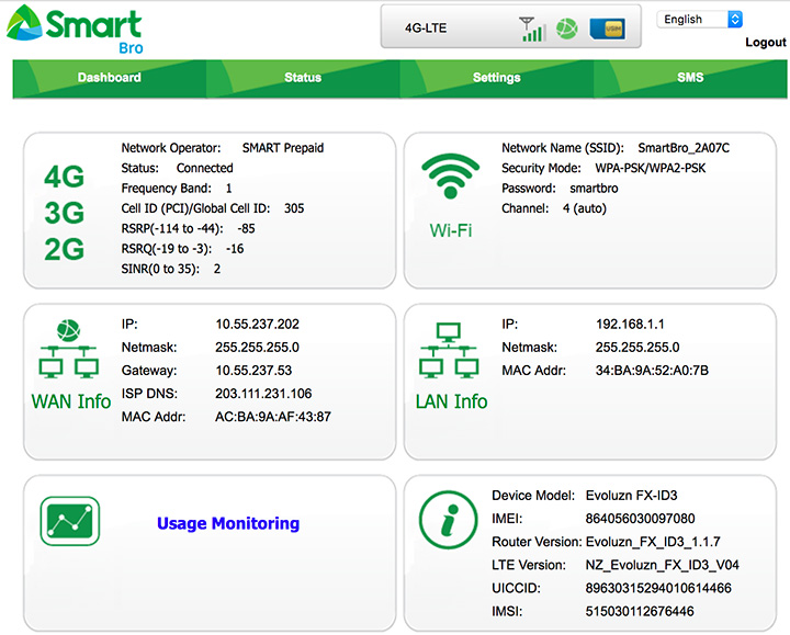 • Smartbro Settings • Smart Bro Prepaid Lte Home Wifi Review