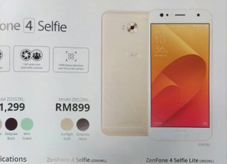 ASUS ZenFone 4 Selfie Lite spotted in Malaysia