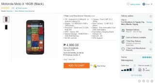 Spotted: 2nd Generation Moto X for Php 4,990
