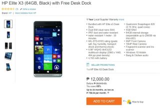 Spotted: HP Elite X3 with Desk Dock for Php12K