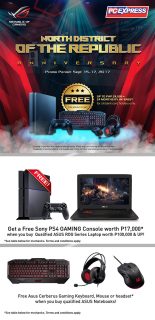 PC Express announces ASUS ROG anniversary and payday weekend promo