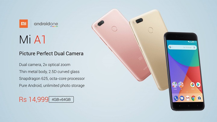 • Xiaomi Mi A1 1 • Xiaomi Mi A1 Android One Smartphone Now Official