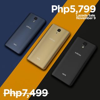 Infinix Note 4 drops to Php5,799 during Lazada Sale on Nov. 9