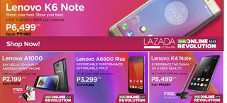 Get discounts from Lenovo and Motorola through Lazada's Online Revolution Sale