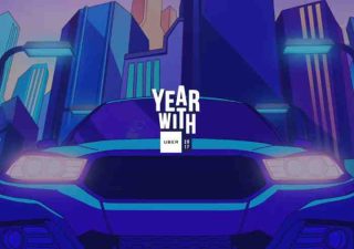 Year with Uber: watch your trip data into personalized animated music video
