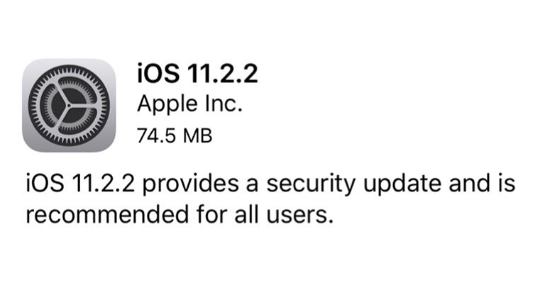 Ios Spectre • Apple Releases Ios 11.2.2 For Iphone And Ipad To Address A Major Security Flaw